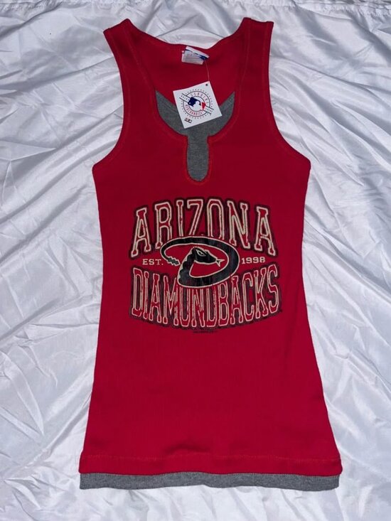 Mlb Genuine Merchandise Tops - New! Ladies Arizona Diamondbacks Tank Top, Large